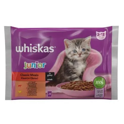 Whiskas kesice izbor mesa Junior 4x85g