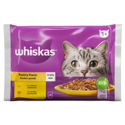 Whiskas kesice izbor zivine 4x85g