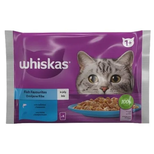 Whiskas kesice riba 4x85gr