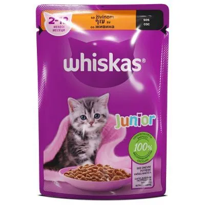 Whiskas kesiceizbor zivine Junior 85g