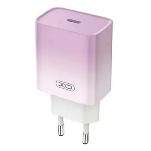 XO CE18, USB-C, 30W, Purple Kućni Punjač