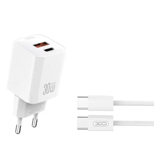 XO L149, 30W, Tip C Kabl, White Kućni Punjač