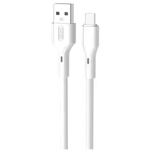 XO NB230, USB-A na Tip-C, 2.4A, 1m, Beli Kabl