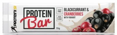 BAR PROTEIN BLACKCURRANT&CRANBER PROTEINI.SI 55G
