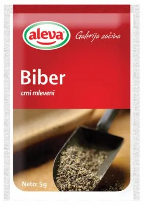 BIBER MLEVENI CRNI ALEVA 5G