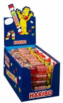 BOMBONE GUMENE TUTI-FRUTTI ROLLEN HARIBO 25G