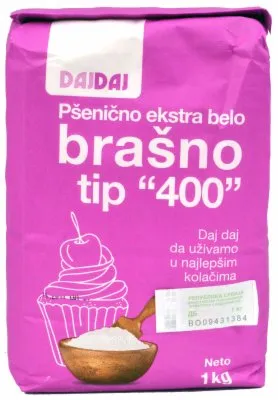 BRAŠNO PŠENIČNO TIP-400 MEKO DAJ DAJ 1KG