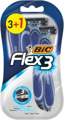 BRIJAČ MUŠKI FLEX3 BLISTER BIC 3+1