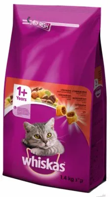 HRANA ZA MAČKE GRANULE GOVEDINA WHISKAS 1.4KG