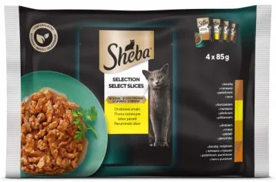 HRANA ZA MAČKE ŽIVINA SHEBA 340G