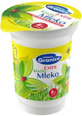 KISELO MLEKO GRANICE 6%MM 180G ČAŠA