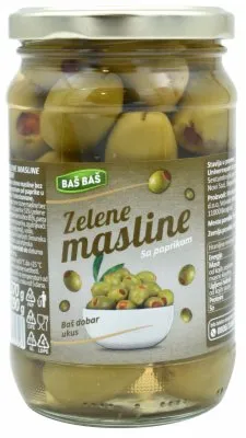 MASLINE ZELENE SA PAPRIKOM BAŠ BAŠ 370G