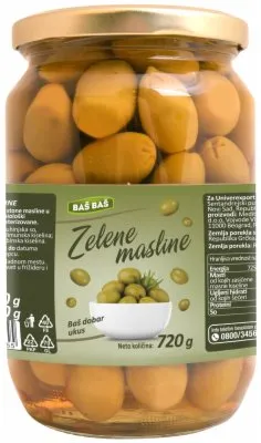MASLINE ZELENE SK BAŠ BAŠ 720G