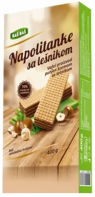 NAPOLITANKE LEŠNIK BAŠ BAŠ 400G