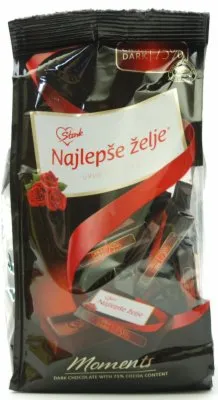 ČOKOLADA CRNA MINI NAJLEPŠE ŽELJE 150G