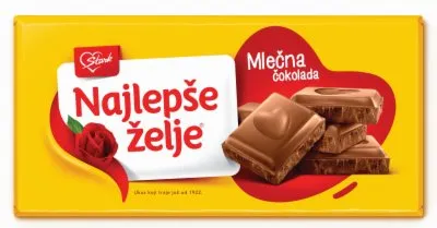 ČOKOLADA MLEČNA NAJLEPŠE ŽELJE 200G