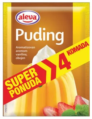 PUDING VANILA SUPER PONUDA ALEVA 40G 4/1