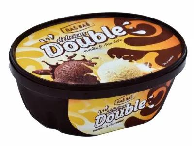 SLADOLED DOUBLE VANILLA&amp;CHOCOLATE BAŠ BAŠ 1000ML