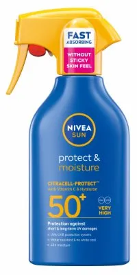 SPREJ SUN PROTECT&amp;MOISTURE SPF50 NIVEA 250ML