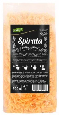 TESTENINA SPIRALA SA JAJIMA BAŠ BAŠ 400G