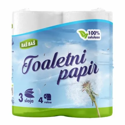 TOALETNI PAPIR 3SL BAŠ BAŠ 4/1