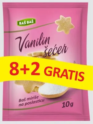 VANILIN ŠEĆER BAŠ BAŠ 10G 8+2 GRATIS