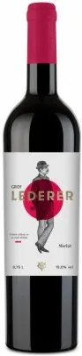 VINO CRVENO LEDERER MERLOT ČOKA 0,75L