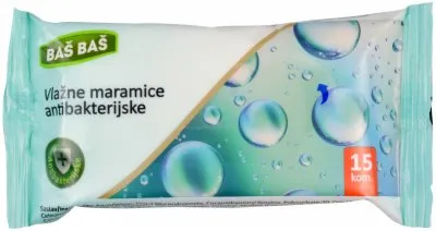 VLAŽNE MARAMICE ANTIBACTERIAL BAŠ BAŠ 15/1
