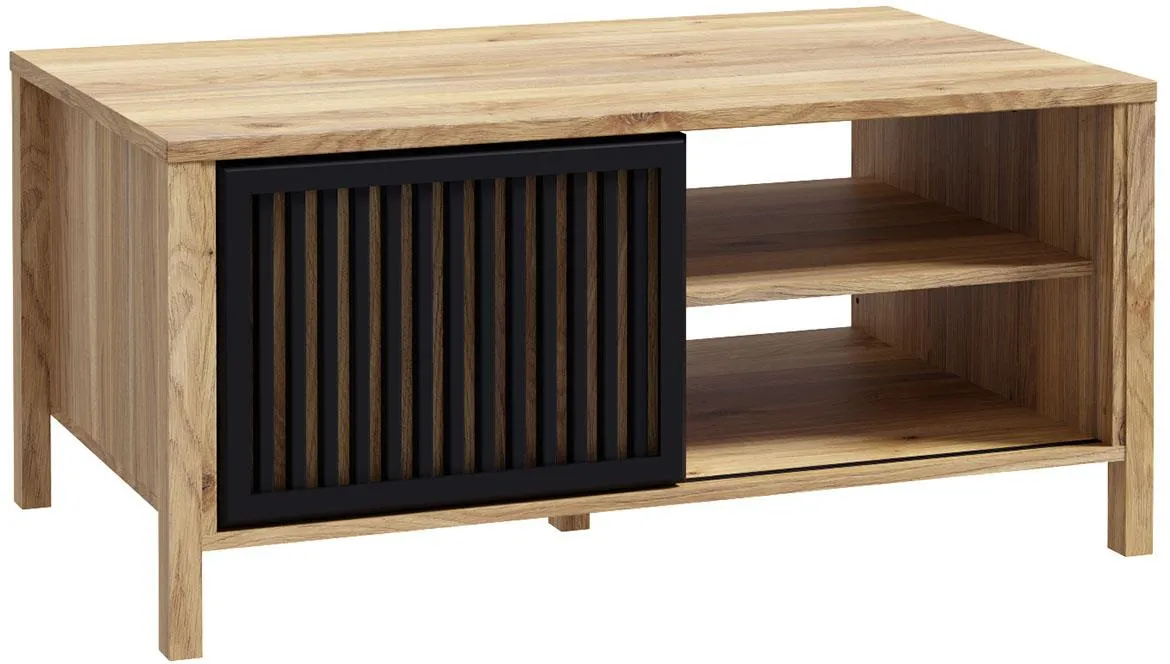 Alanya CFTT5161-M635 stocic 1 klizna vrata+2 otvora 105,5x65,2x49,9 cm hrast/crni