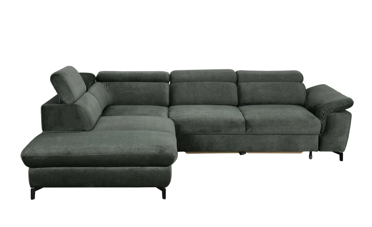 Alegra ugaona garnitura sa ležajem zelena leva 277x237x75/93cm