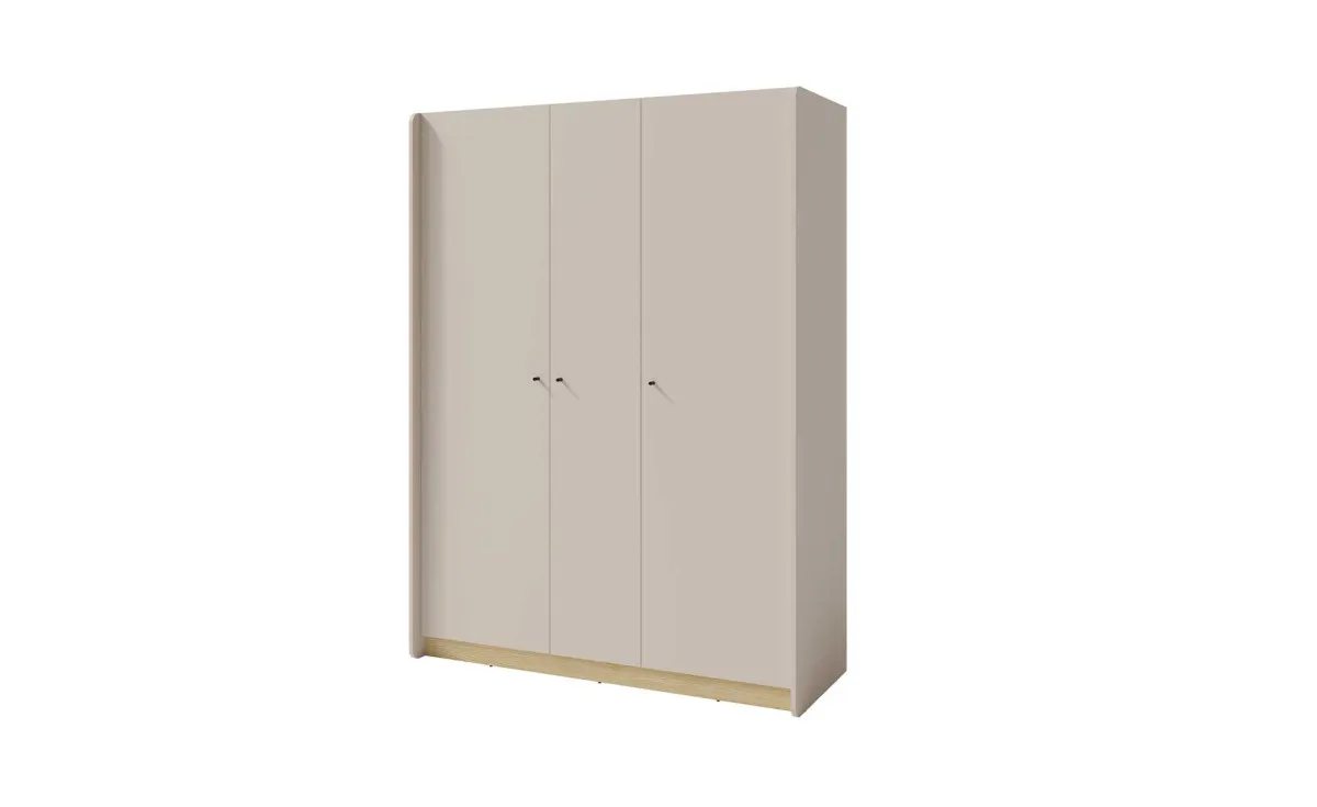 Alessio ormar 3 vrata 145x52x195 cm bež/hrast