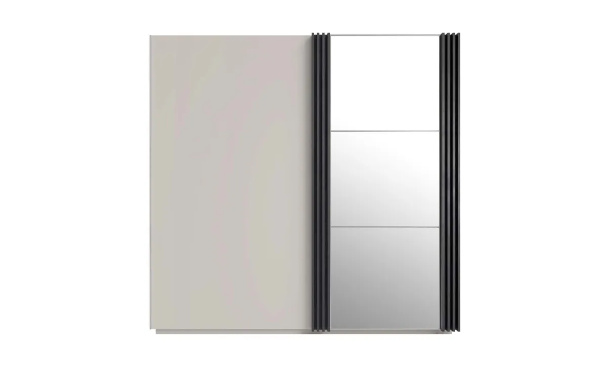 Allmo klizni ormar 2 vrata + ogledalo 215x61x210 cm kašmir/antracit