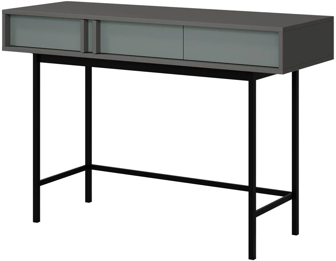 Alsy 11 konzola/toaletni stocic 123x43x83 siva/aloe zelena
