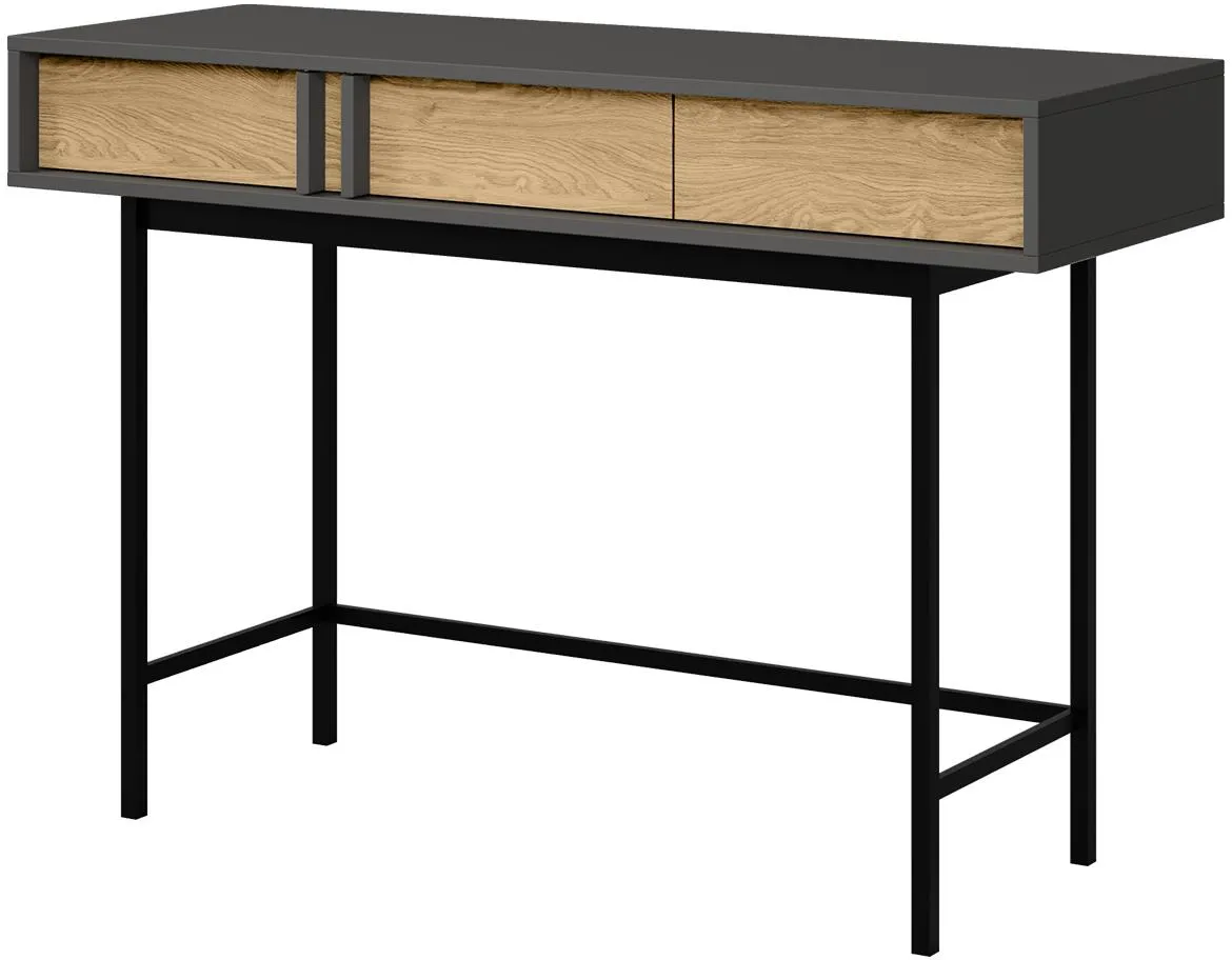 Alsy 11 konzola/toaletni stocic 123x43x83 siva/hrast