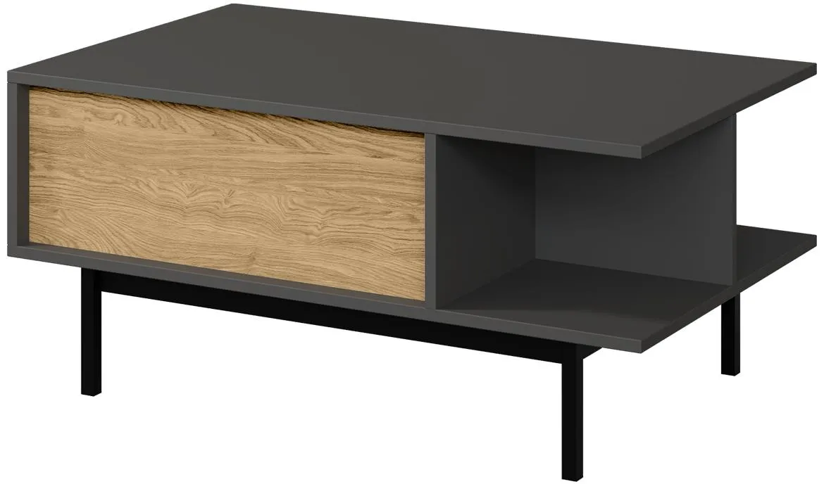Alsy 12 klub stocic 93x60x43 siva/hrast
