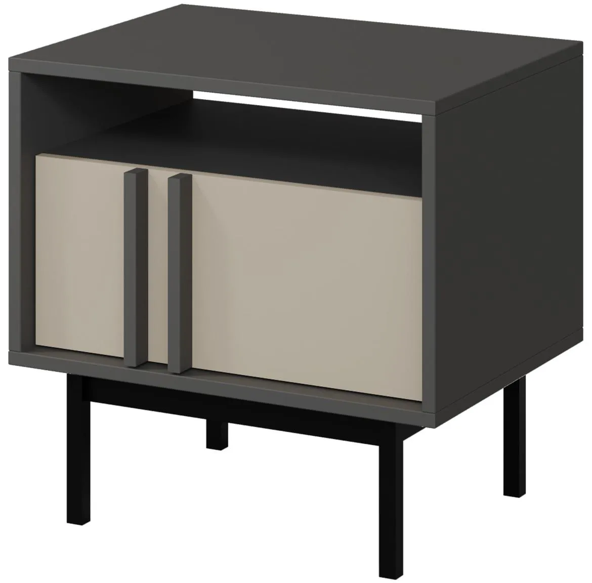 Alsy 13 Nocni ormaric 53x43x53 siva/bež