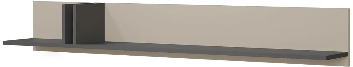 Alsy 14 zidna polica 150x22x22 siva/bež