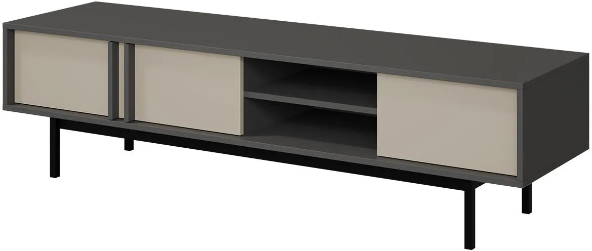Alsy 9 TV komoda 163x43x43 siva/bež