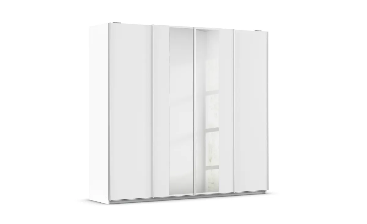 Alvara klizni ormar 4 vrata 226x62x211 cm beli/ogledalo