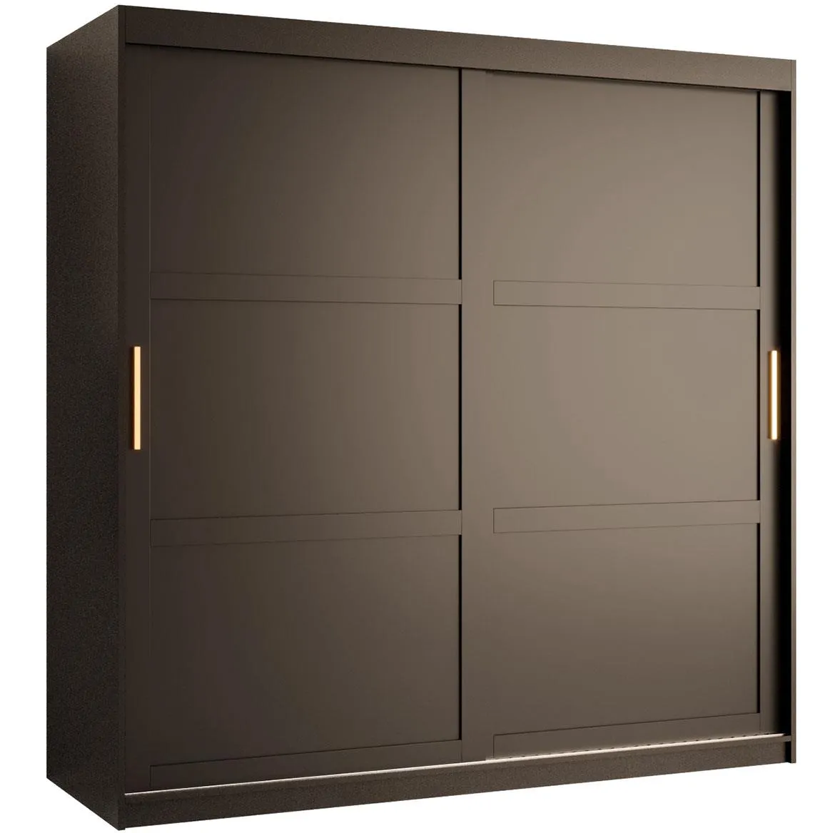 Amiro 1 klizni ormar 2 vrata 180x62x200 cm crni