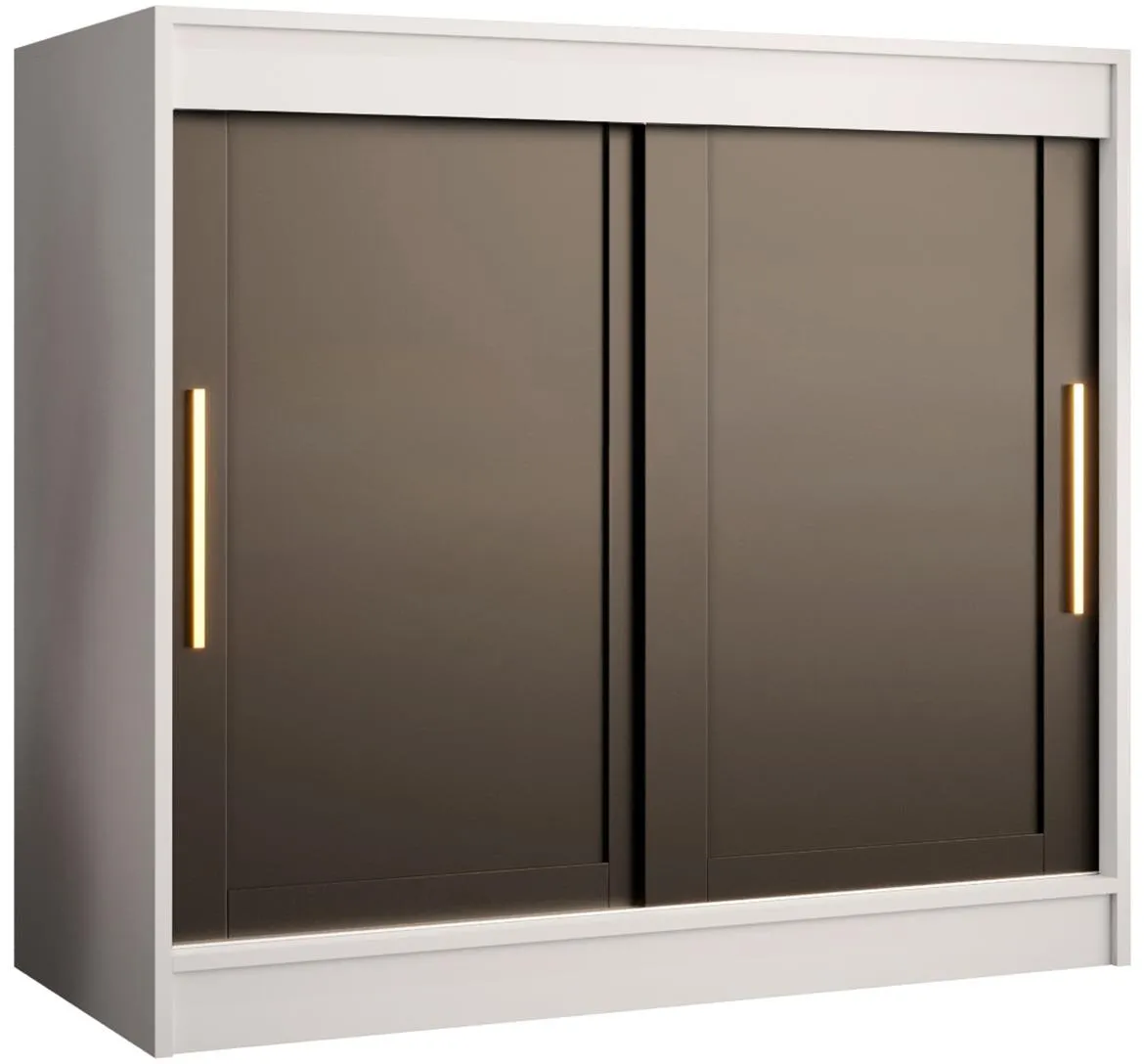 Amiro 100 komoda 2klizna vrata 100x45x100 belo/crna