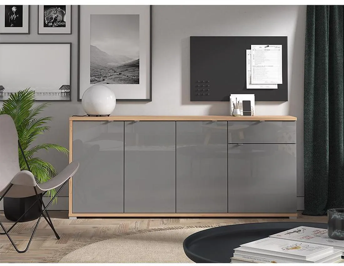 Andora 4K1F komoda 190,1x40x84 cm siva