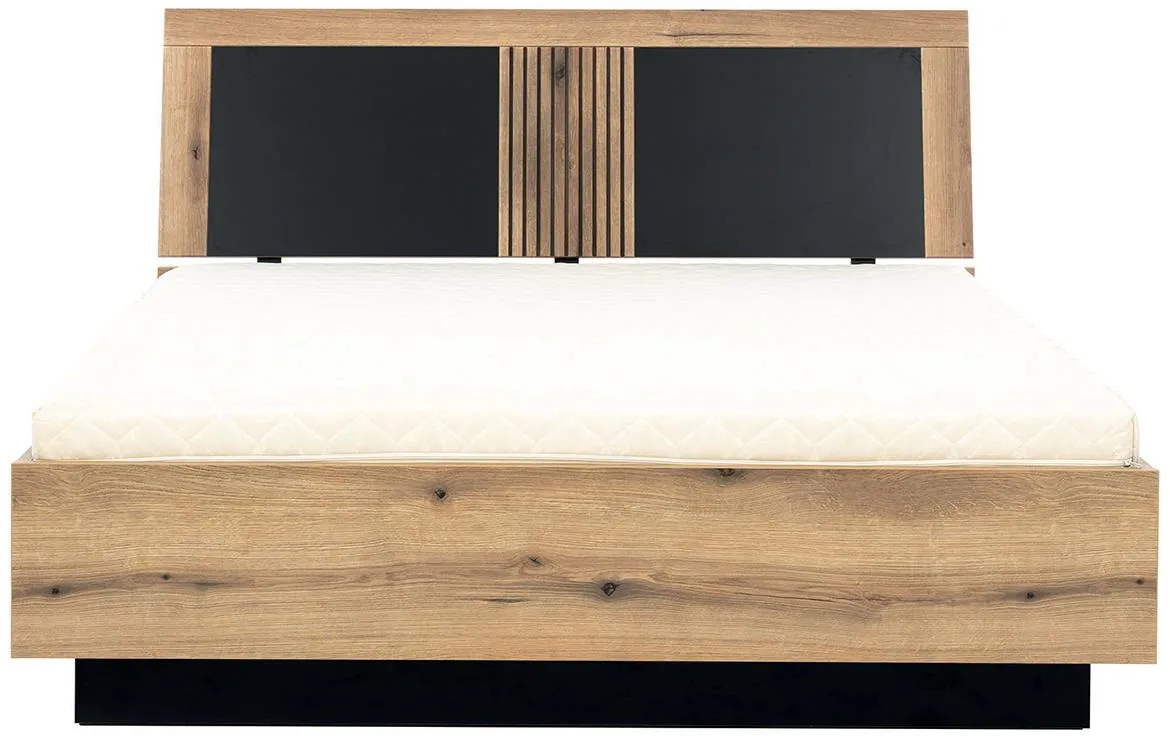 Aris As14/140 krevet 145x215x102 cm hrast/Crni