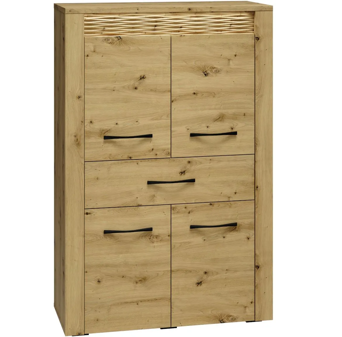 Artis 06 komoda 4vrata+1fioka 92x40x140 Artisan hrast