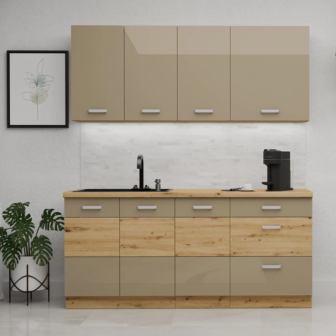 Artisan kuhinja 180x52x200 cm bez radne ploce