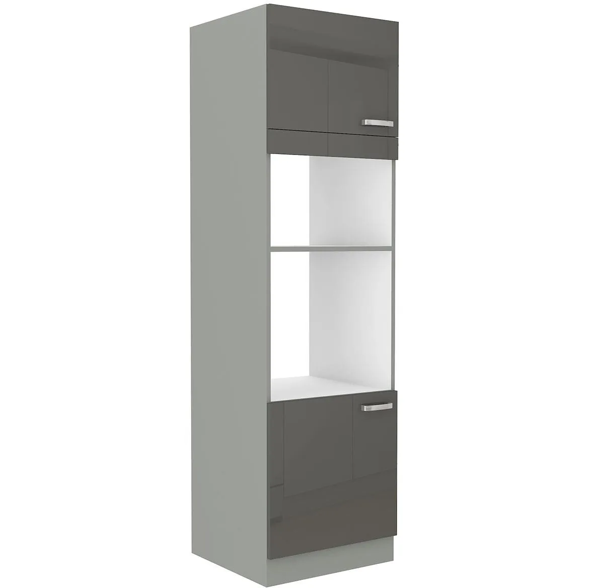 Artisan kuhinjski element 60x55x210 hrast/sivi