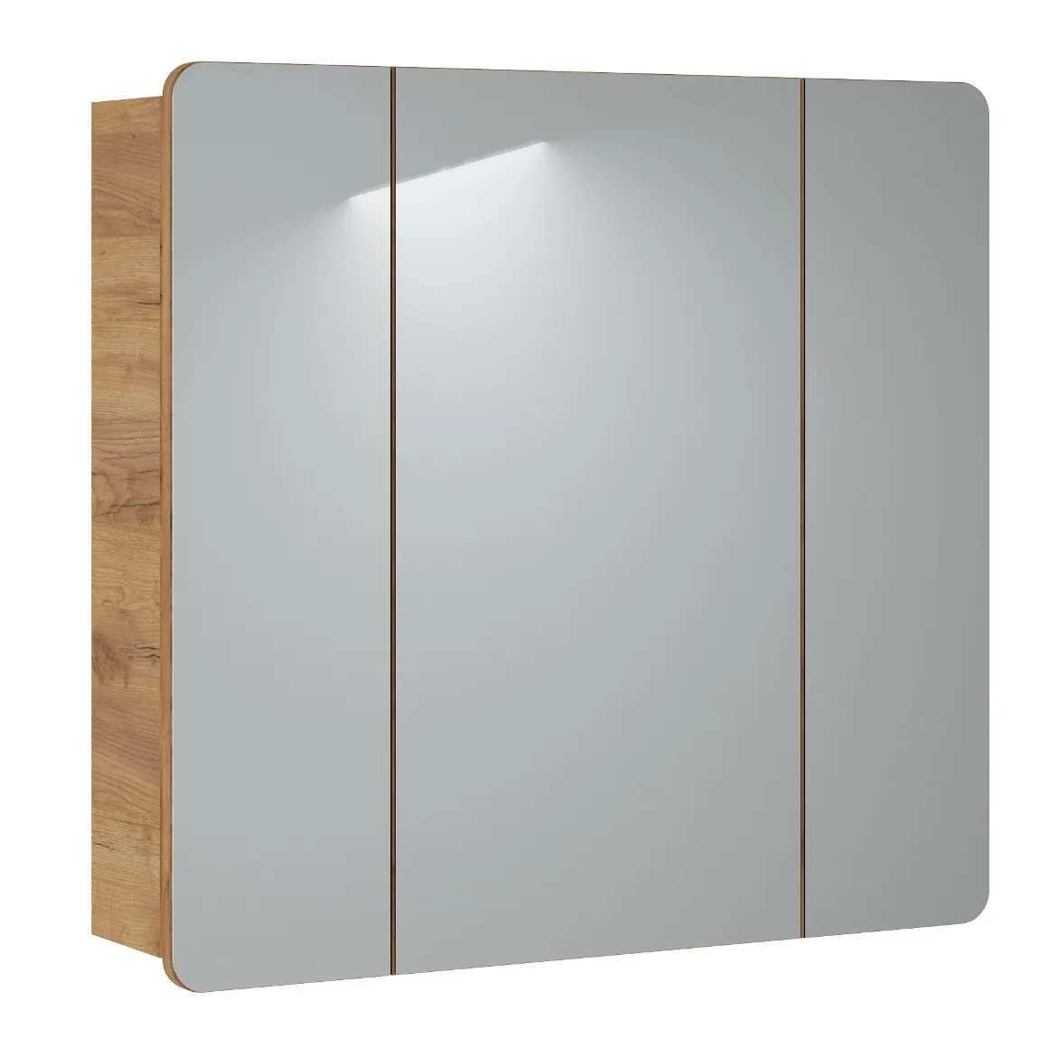Aruba ormaric s ogledalom 3 vrata 80x16x75 cm