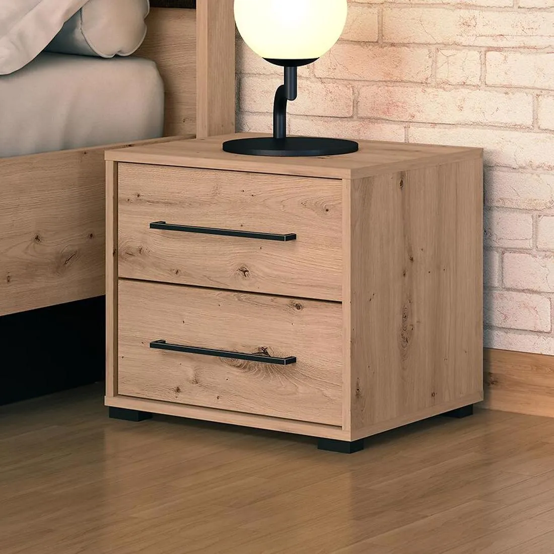 Ascalon nocni ormaric 48x40x44 cm hrast