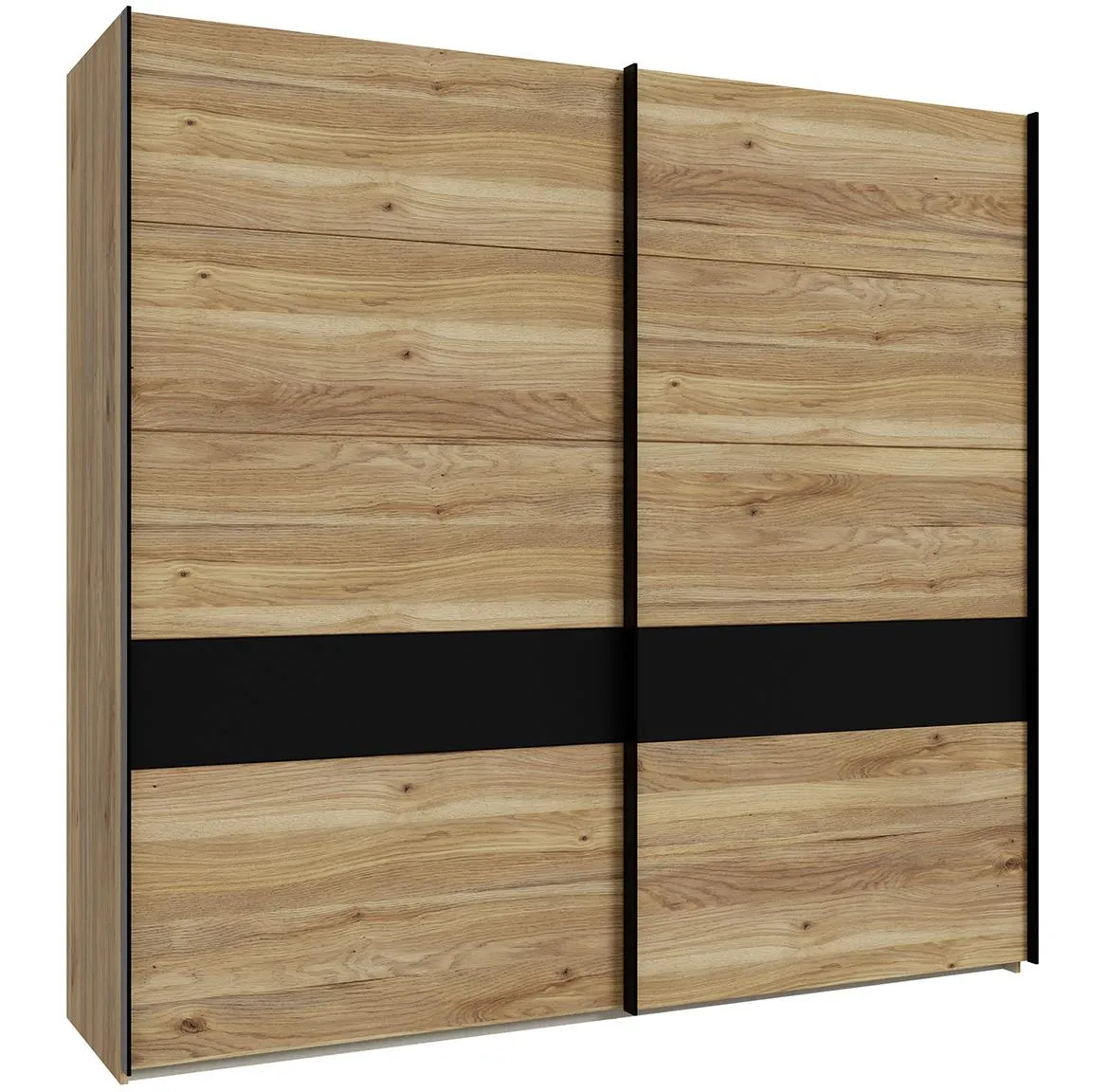 Asmara BDNS92511 klizni ormar 220,1x61,2x210,5 natur/crni
