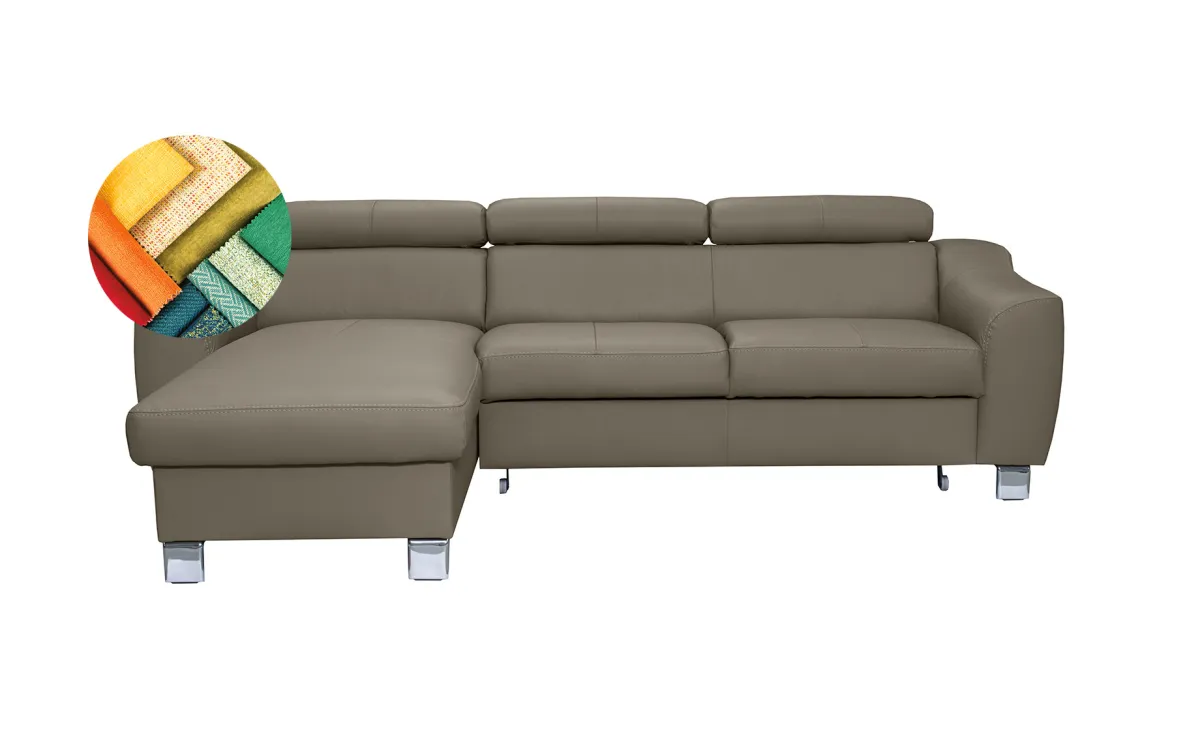 Aspen ugaona garnitura sa ležajem madras koža leva 242x176x75/91cm